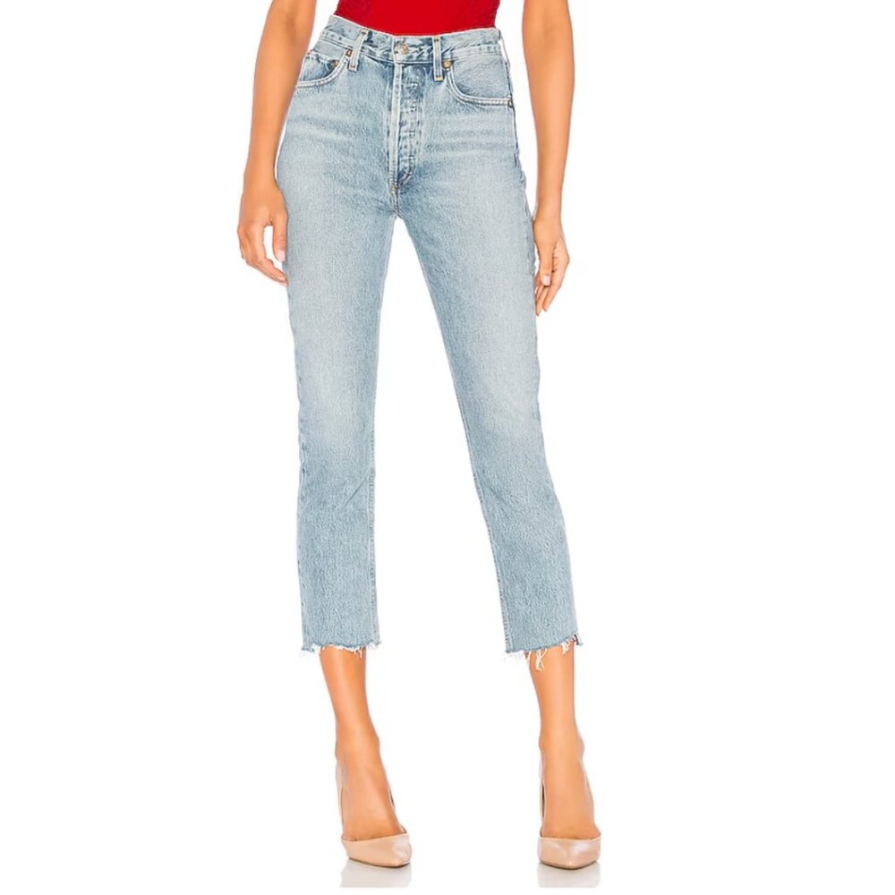 Agolde | Riley High Rise Straight Crop Pant - Picture 3 of 10